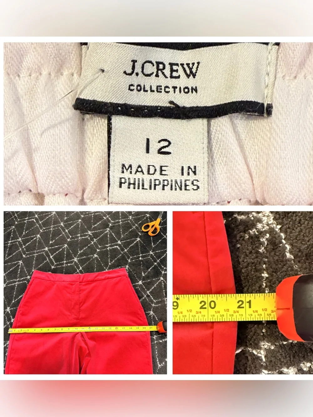 J Crew Full-Length Straight-Leg Stretch Cotton-Velvet Pant